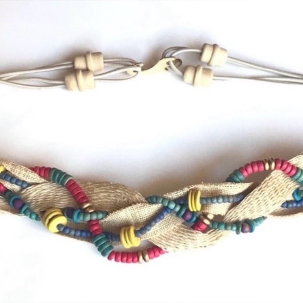 Vintage 1980 JG Hook Beaded Belt